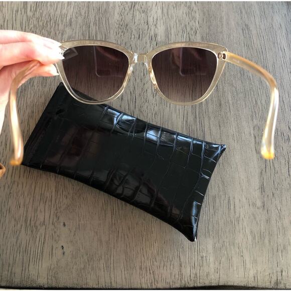 Rachel Zoe Nina Sunglasses in Nude-Crystal - OS main image 4